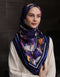 CARYS SQUARE SCARF (NAVY BLUE)
